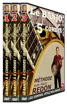 Méthode de Banjo 5 cordes Jean-Marie Redon en DVD